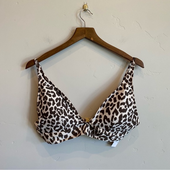 J. Crew Other - J.CREW Leopard Cheetah Print Bikini Top